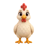 Chicken, one of the eighteen Moove Out animals