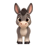 Donkey, one of the eighteen Moove Out animals
