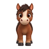 Horse, one of the eighteen Moove Out animals