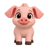Pig, one of the eighteen Moove Out animals