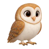 Barn owl, one of the 64 TumbleWing birds
