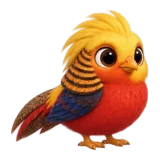 Golden pheasant, one of the 64 TumbleWing birds