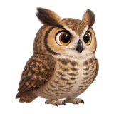 Horned owl, one of the 64 TumbleWing birds
