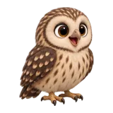 Laughing owl, one of the 64 TumbleWing birds