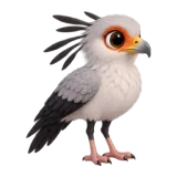 Secretary bird, one of the 64 TumbleWing birds